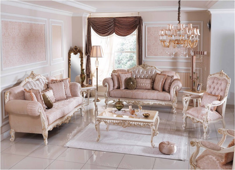 Pink Sofa Set