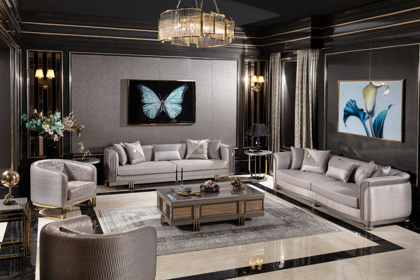 Elvora Sofa Set