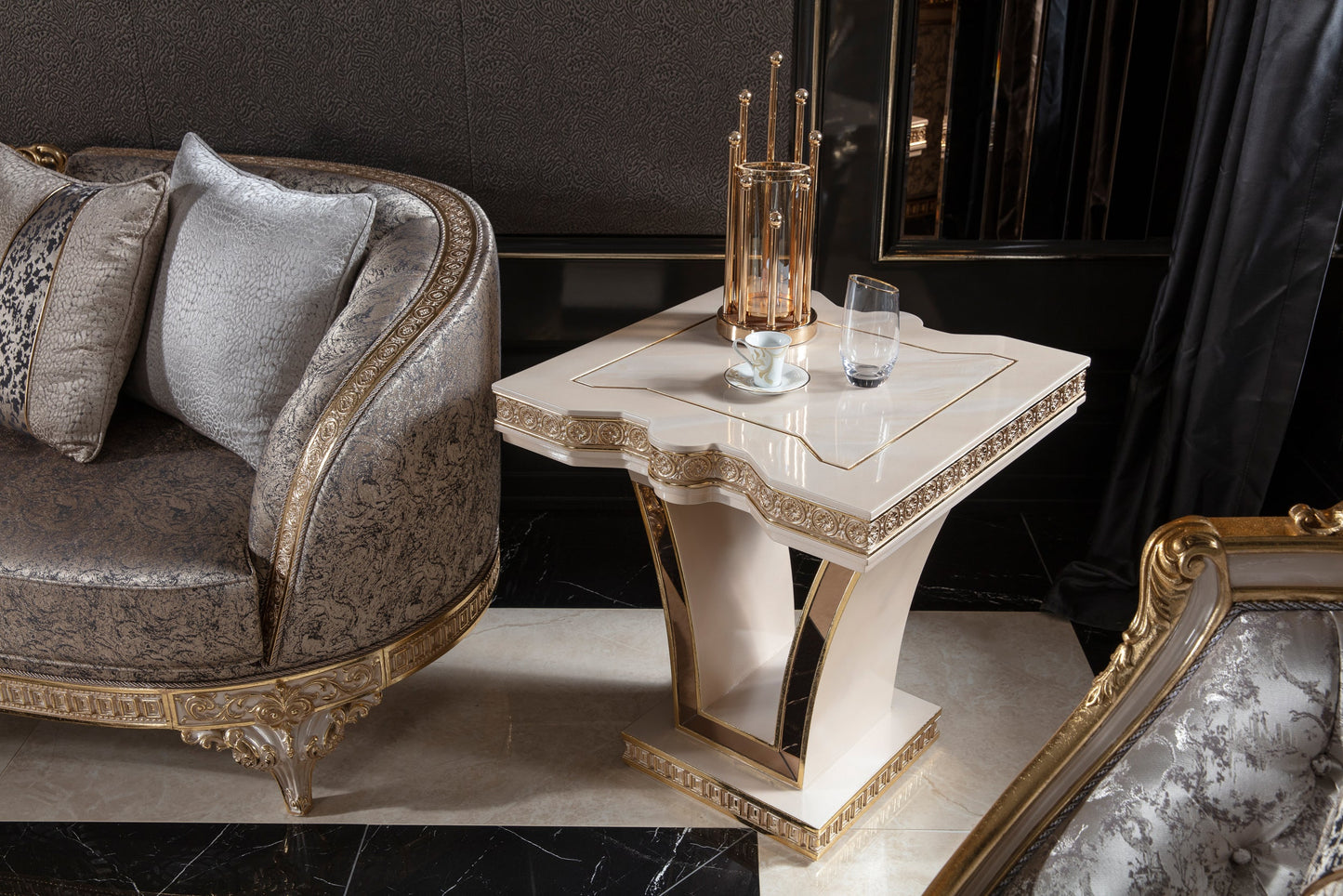 Silver Sofa Set