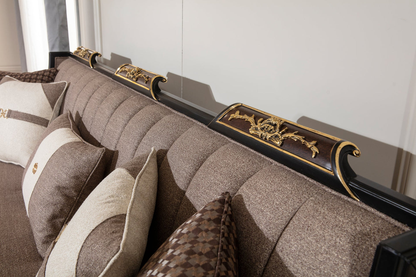Elite Walnut Sofa Set