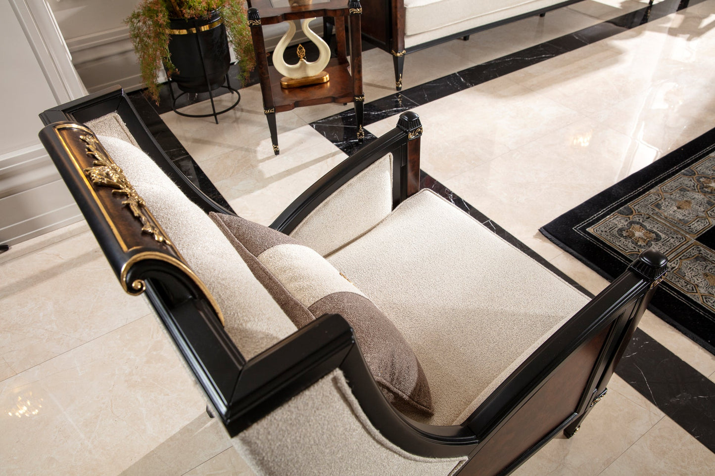 Elite Walnut Sofa Set
