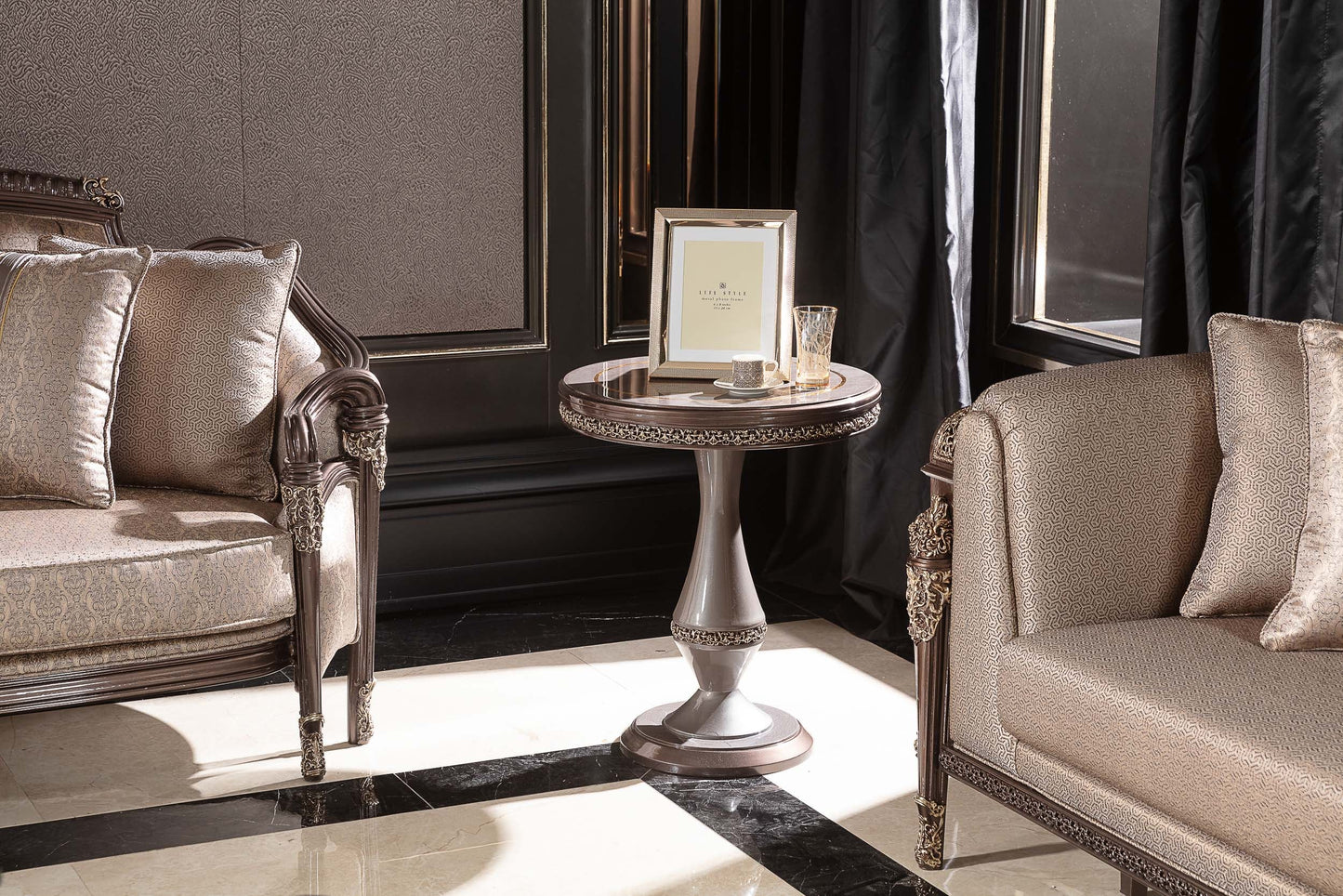Cazella Champagne Beige Sofa Set