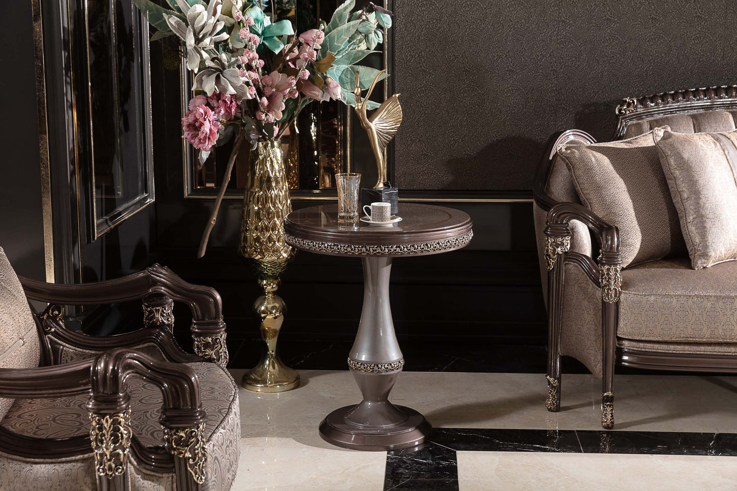 Cazella Champagne Beige Sofa Set