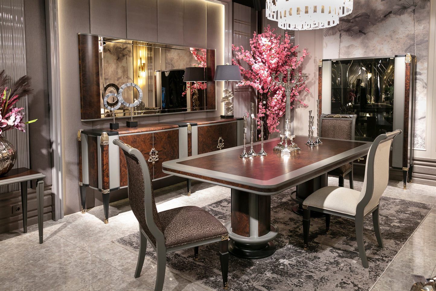 Elite Walnut Dining Room Set