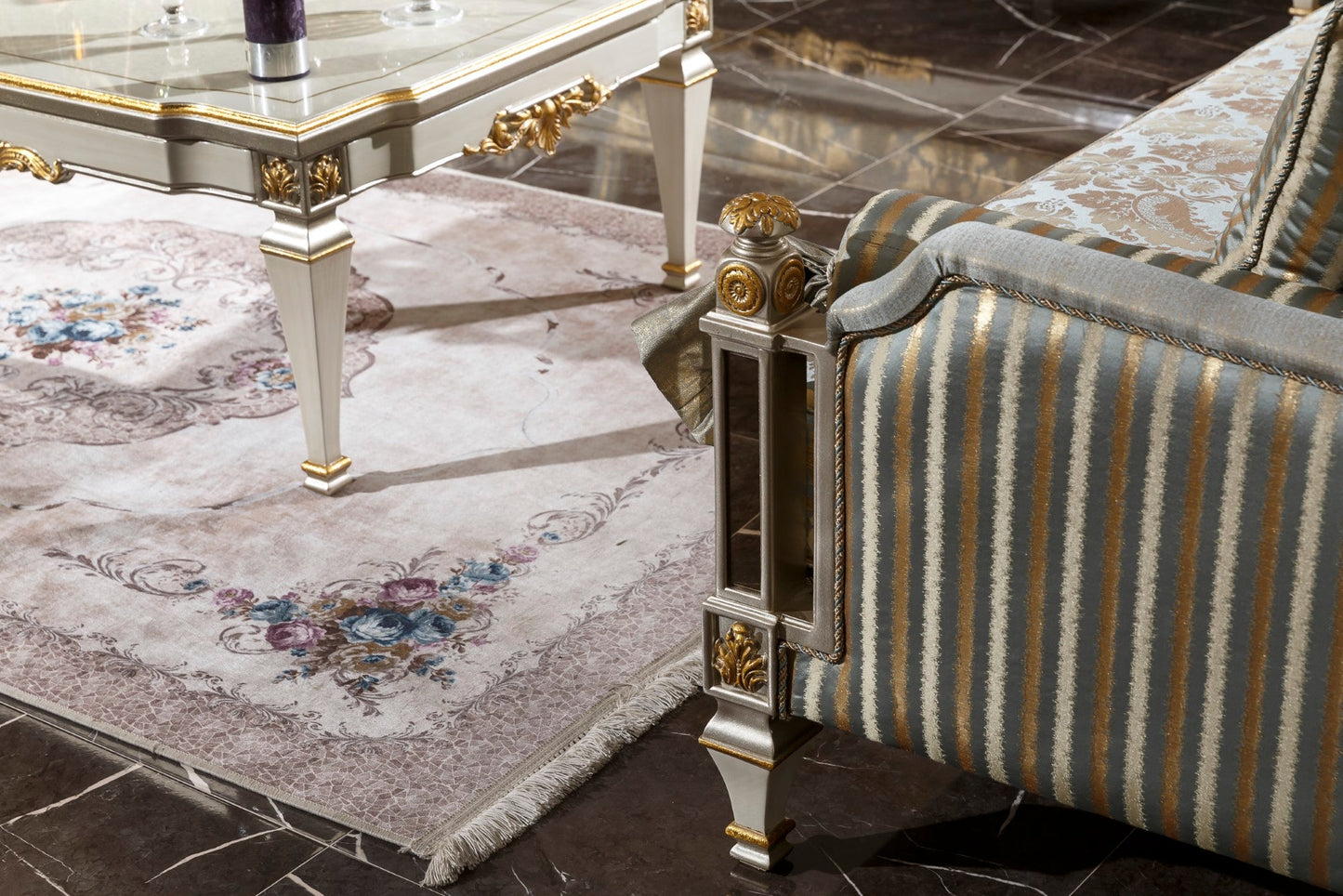 Calvera Cream  Sofa Set
