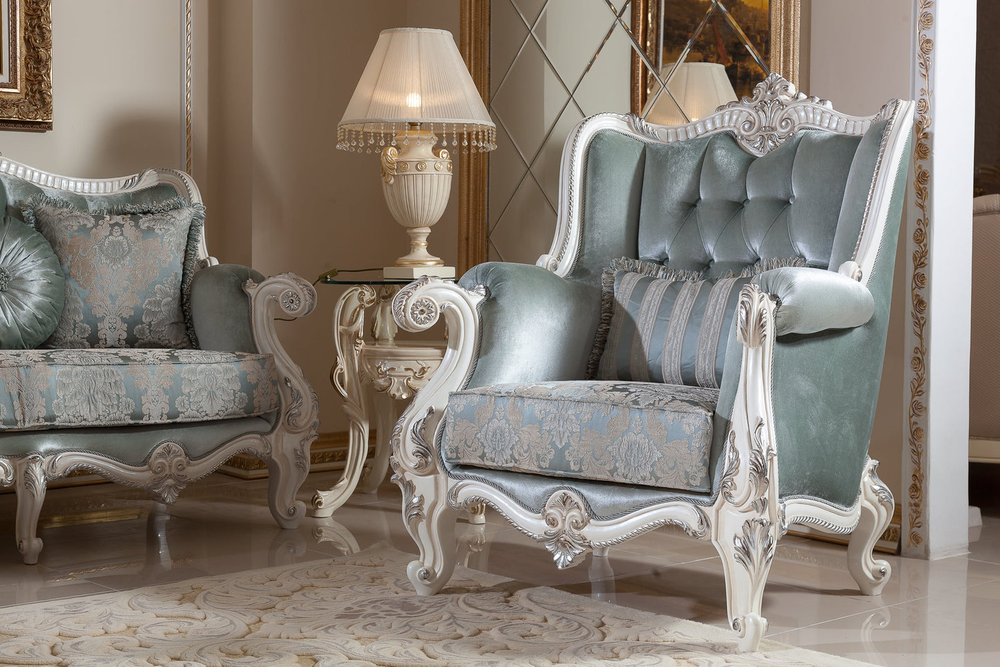 Gavelis Green Sofa Set