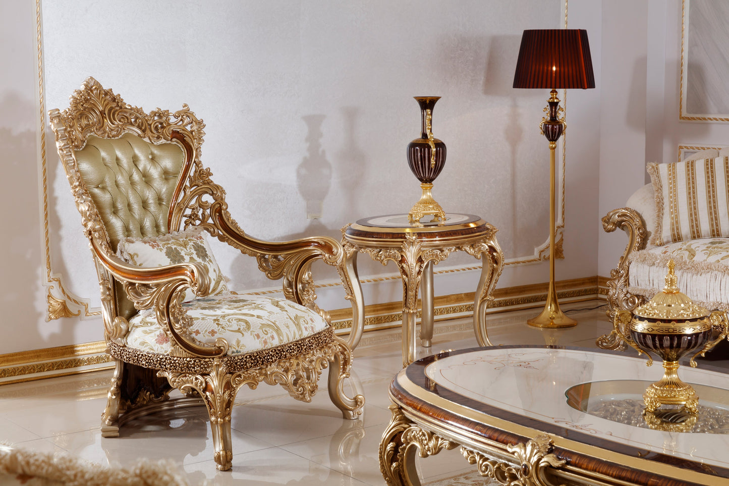 Gormelis Cream Sofa Set