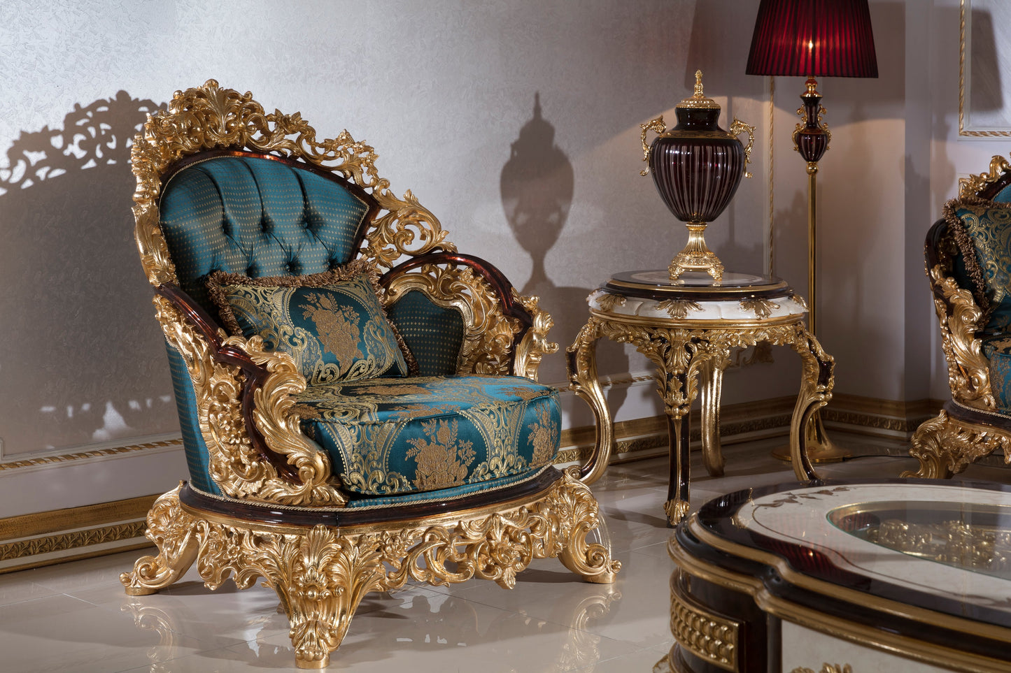 Garlion Green Sofa Set