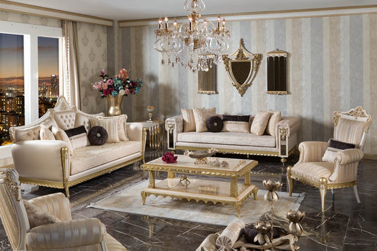 Cormelis Cream Sofa Set