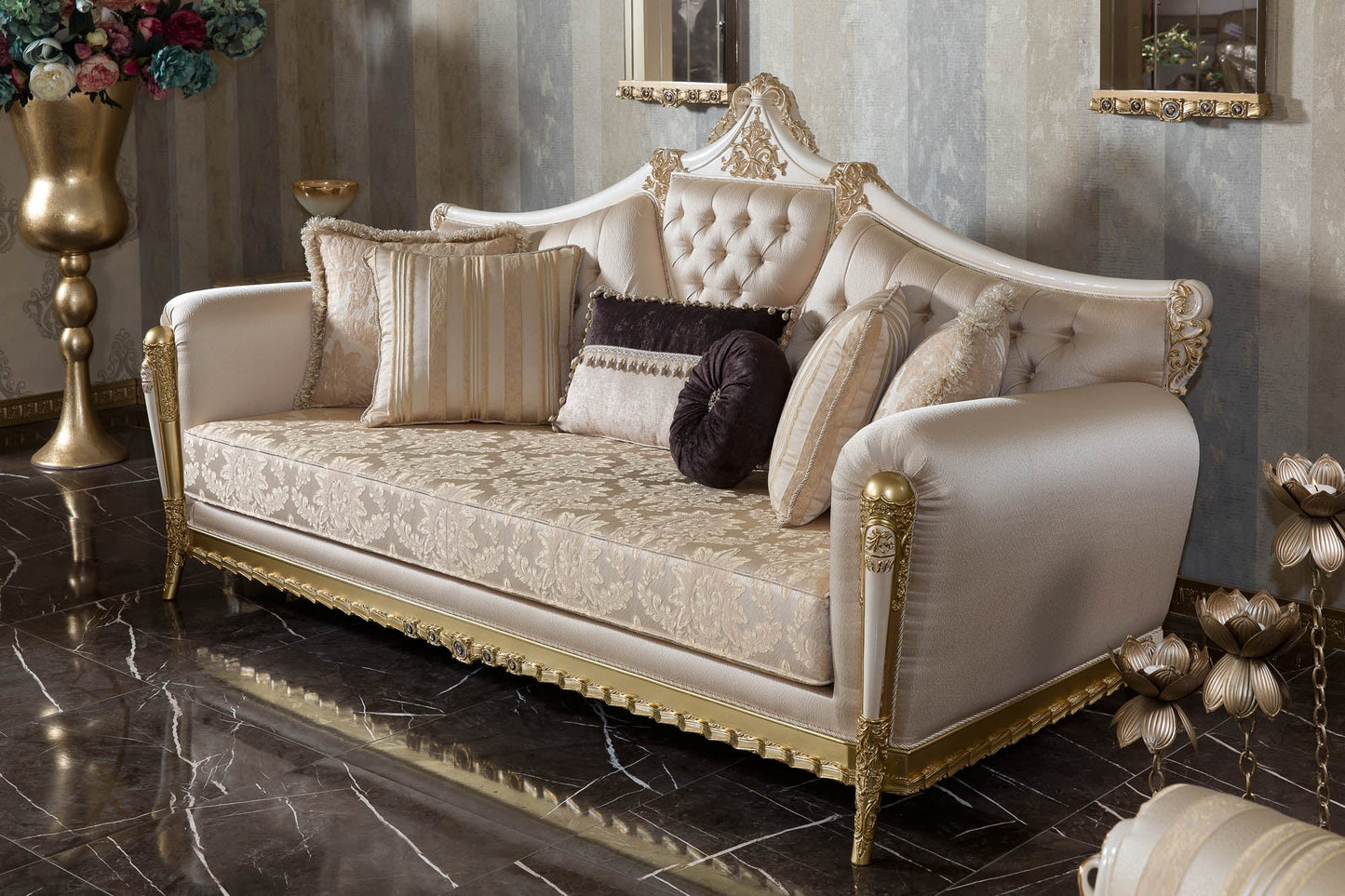 Cormelis Cream Sofa Set