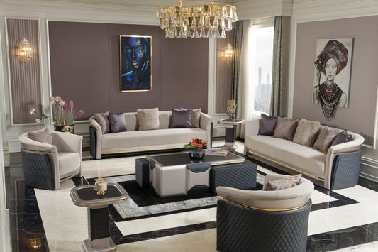 Cream Sofa Set