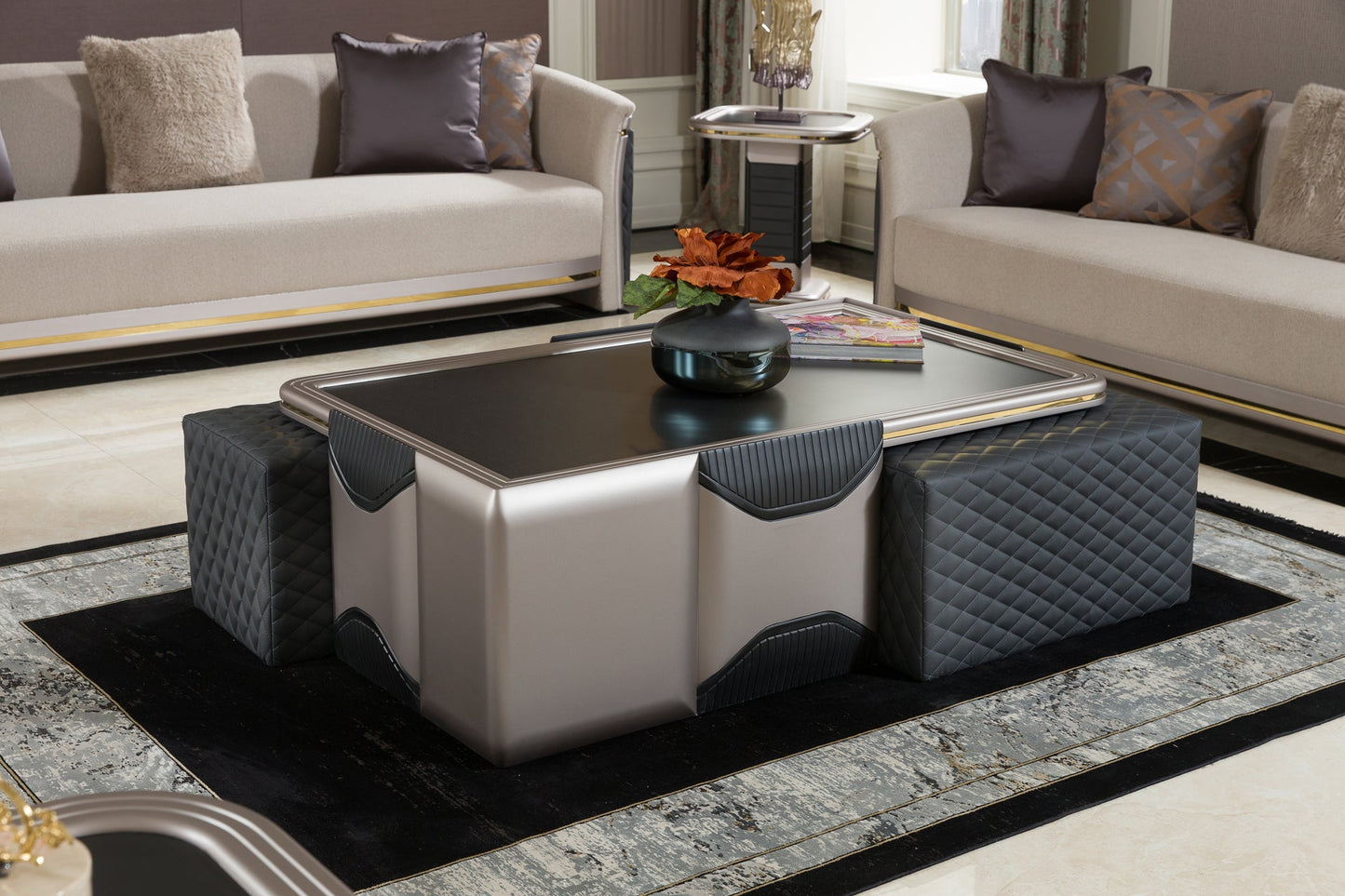 Cream Sofa Set