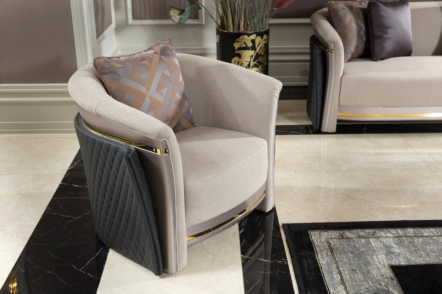 Cream Sofa Set