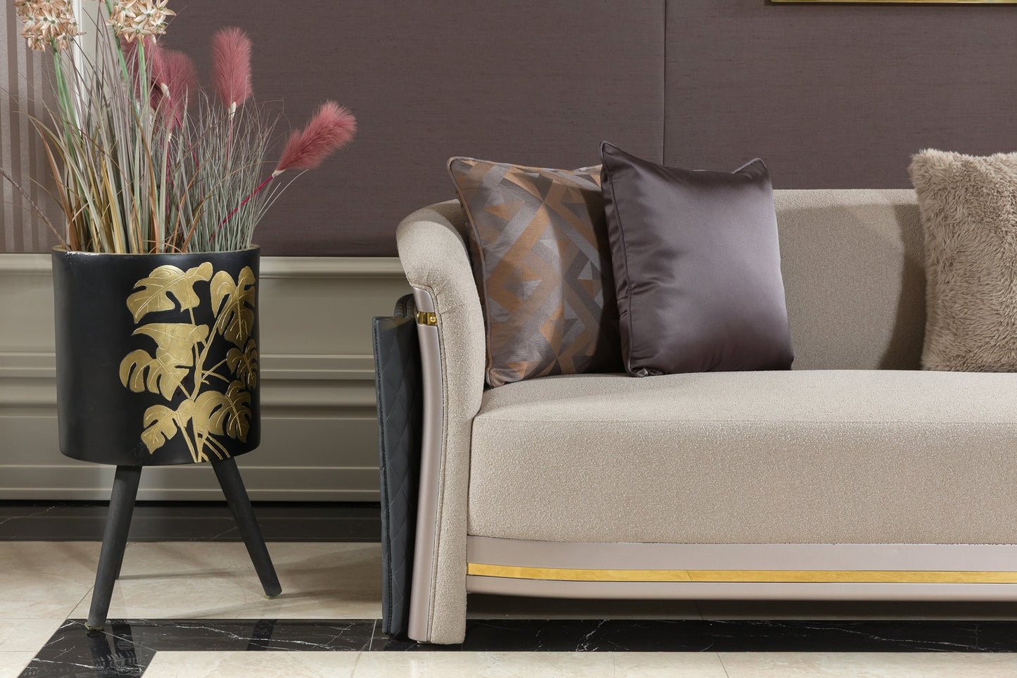 Cream Sofa Set